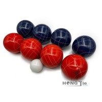 Hongjie Billiards Promotional Outdoor Game Resin Bocce Ball Set 84mm