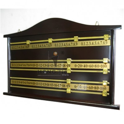 High Quality Solid Wood Brass Path Billiards Pool Table Score board